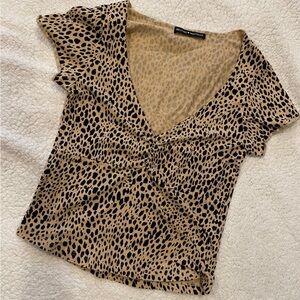 Brandy Melville Gina Cheetah Top